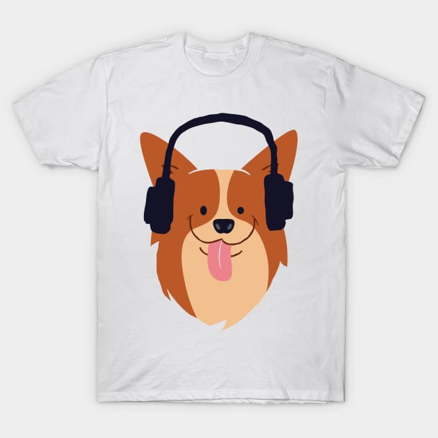 Dogs love music T-Shirt by NiceIO